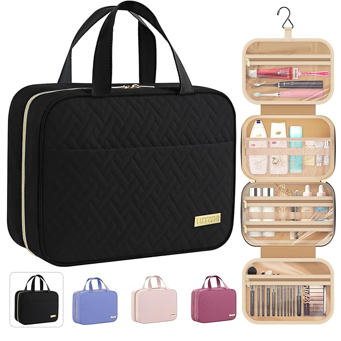 HOTOR Hanging Toiletry Bag (Black)